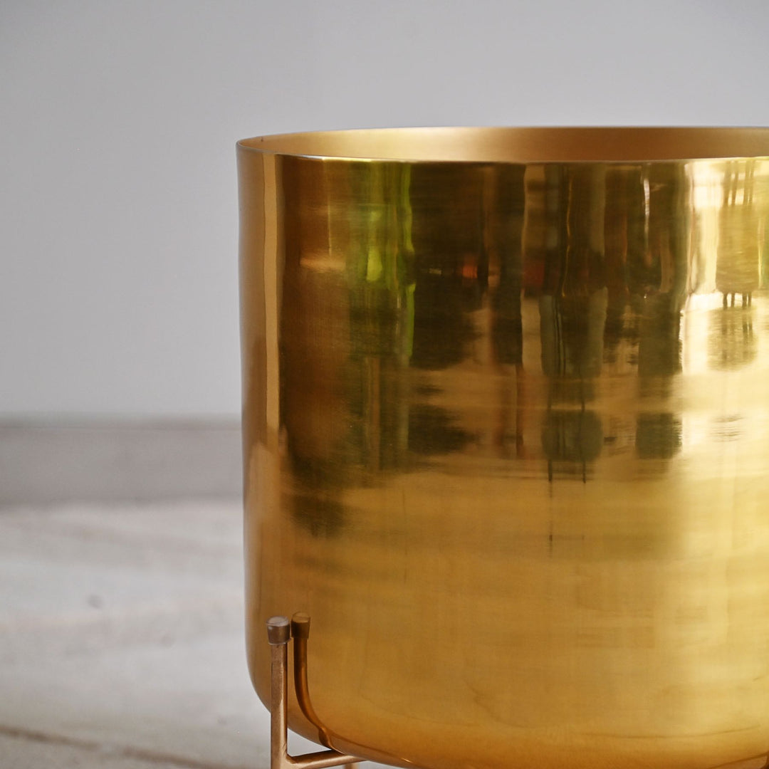 Brass Planter On Stand