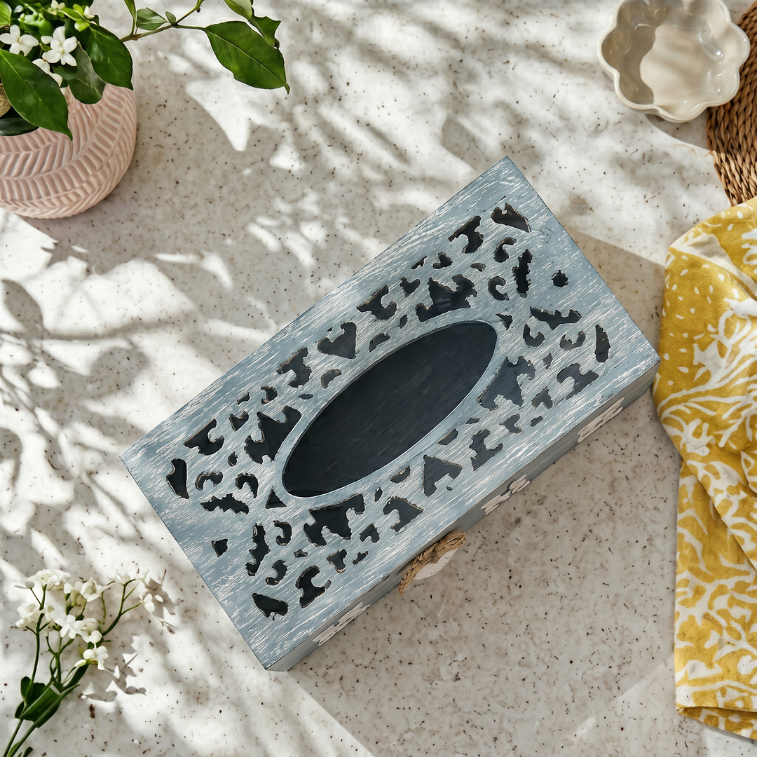 Home Wooden Tissue Box