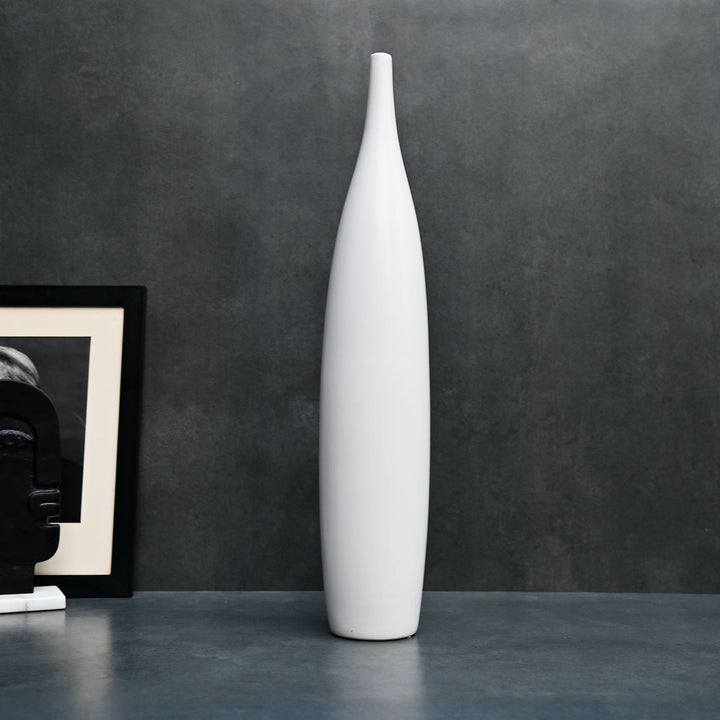 Large White Ceramic Vase