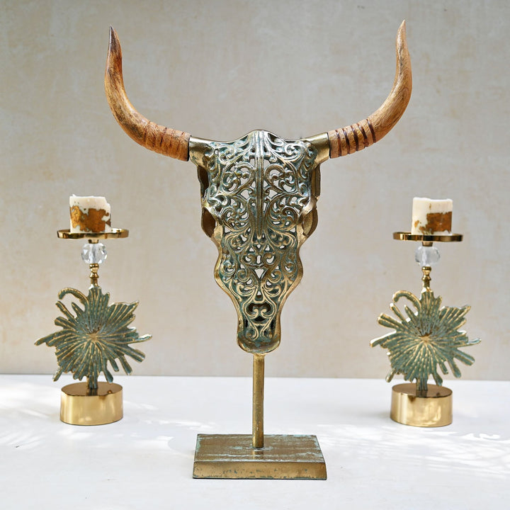 Long Horn Steer Table Décor