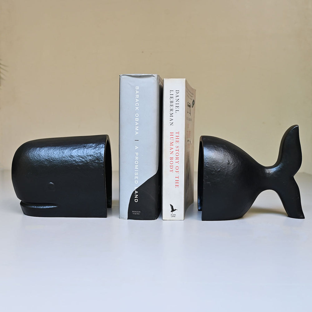 whale bookends