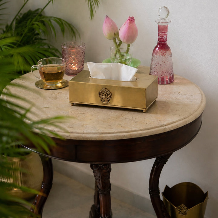 Brass Tissue Box