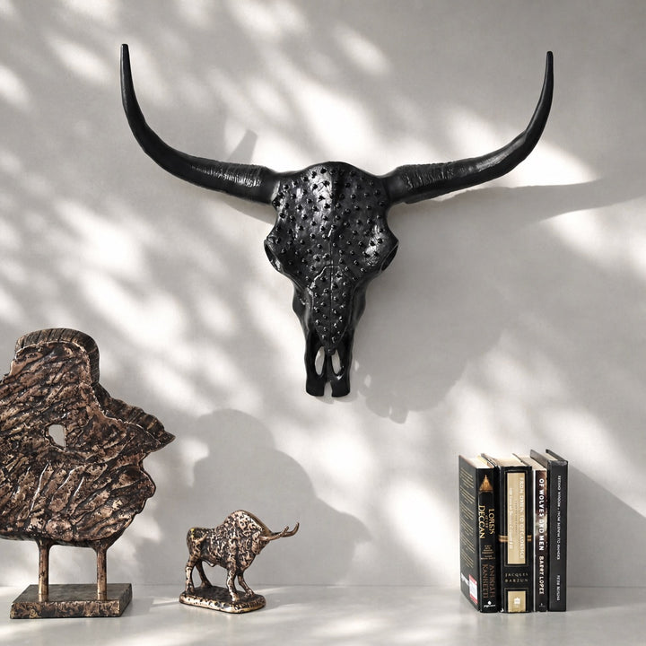 Long Horn Steer Wall Decor L