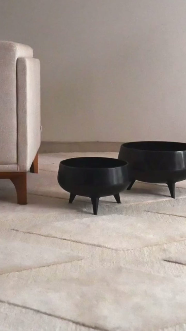 Black Planters with Legs