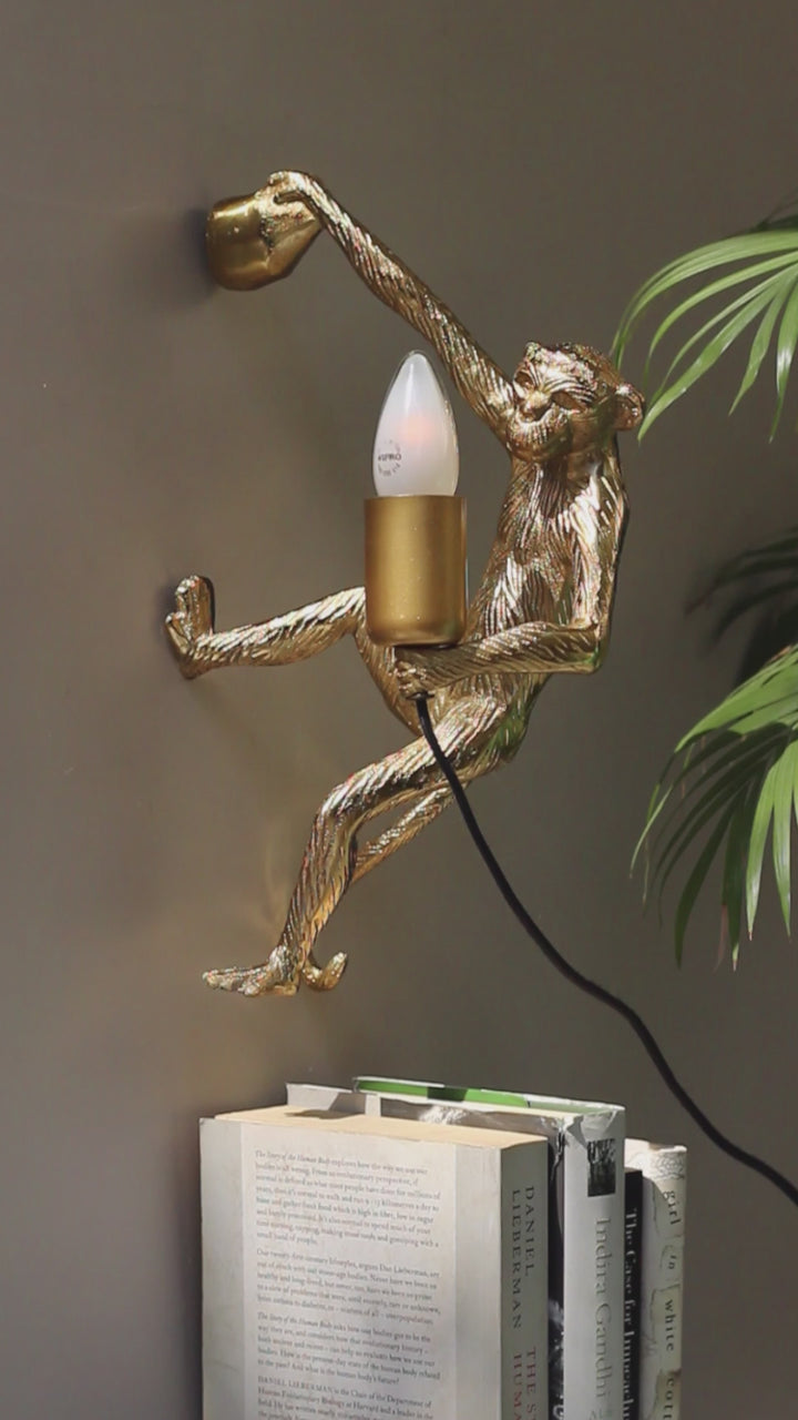 Monkey Wall Lamp