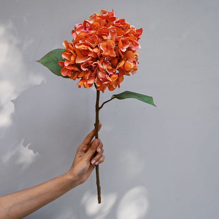 orange artificial flowers