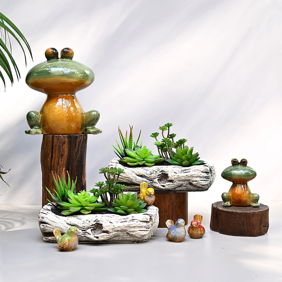 ceramic birds showpiece