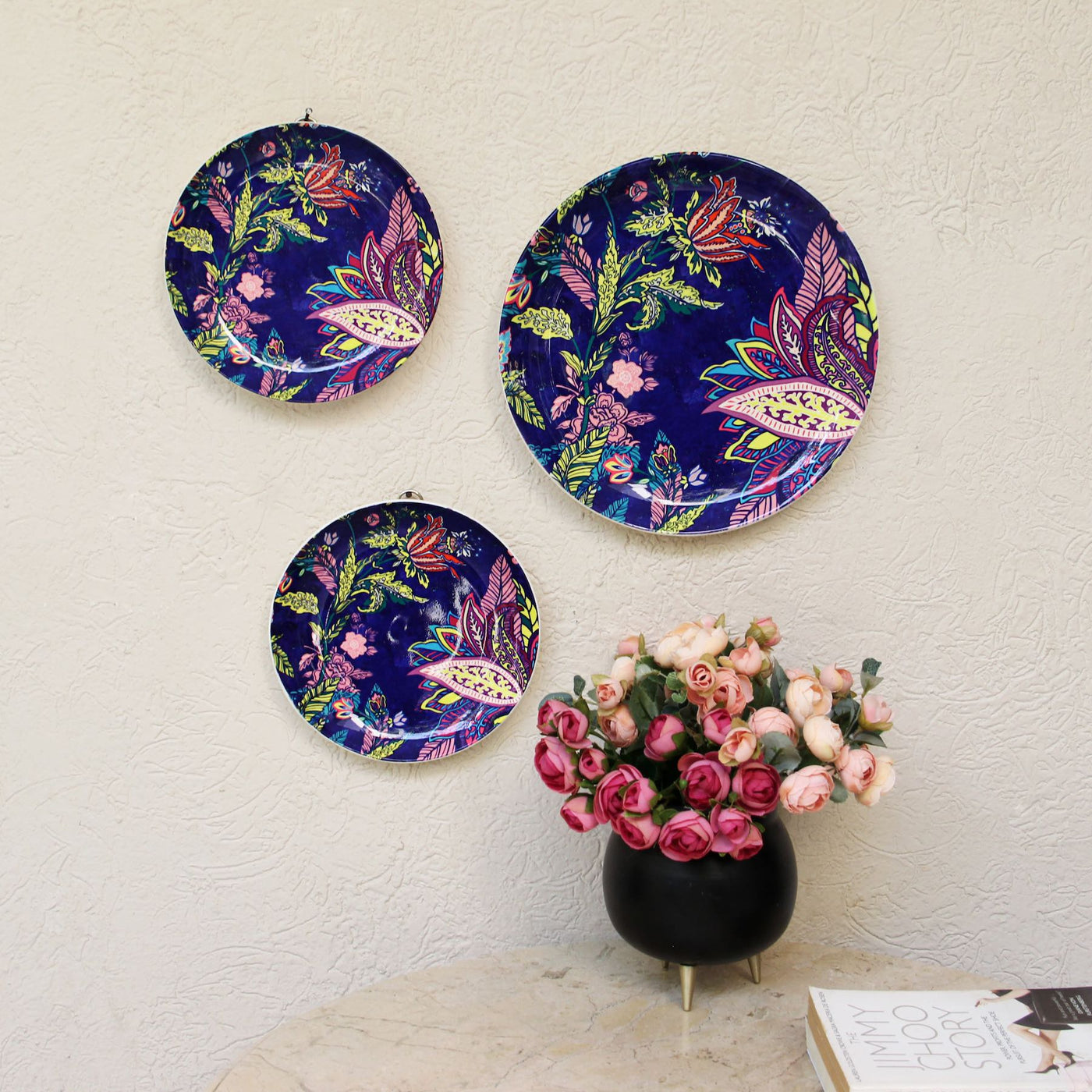 floral ceramic Wall Plate