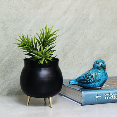 small black table top planter