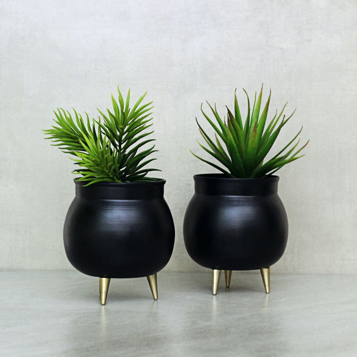 small black table top planter