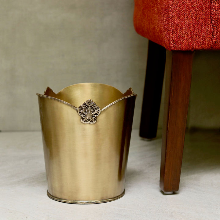 brass dust bin