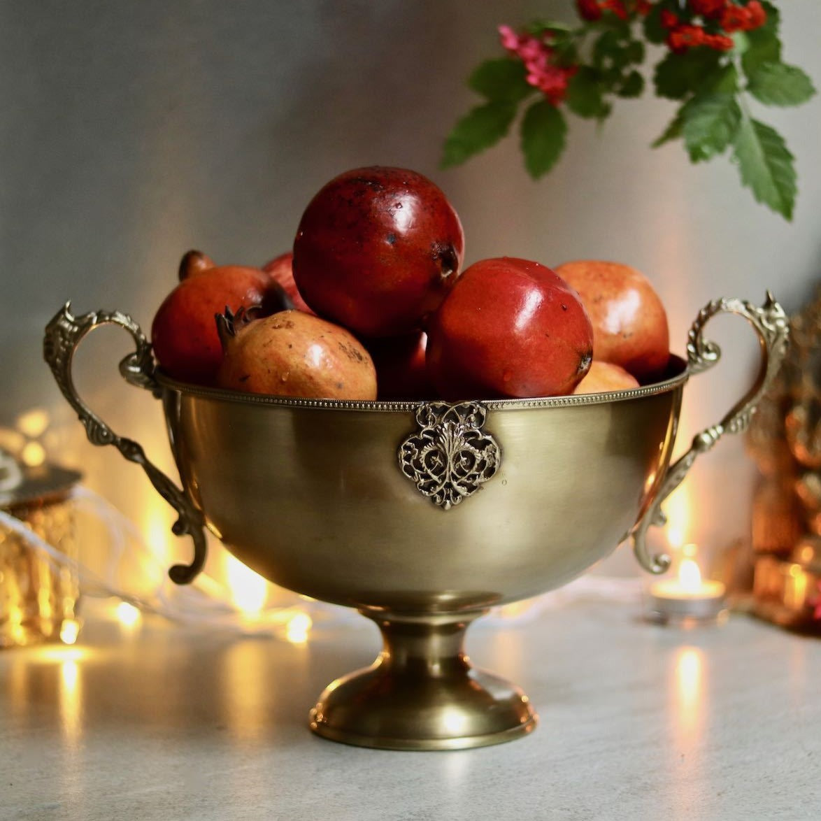 brass decorative centrepiece bowl