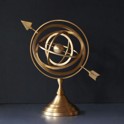 brass globe decor accessory