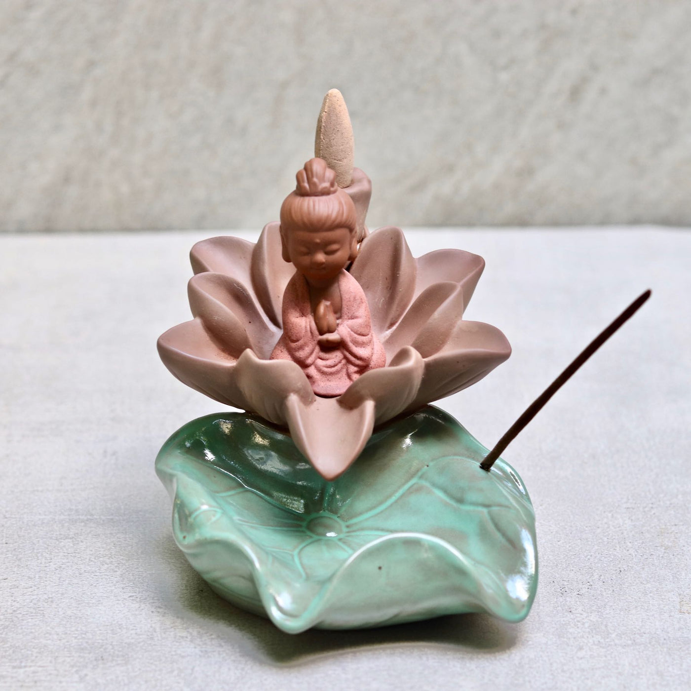 ceramic buddha backflow burner