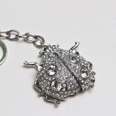 bug-shaped key chain with crystals