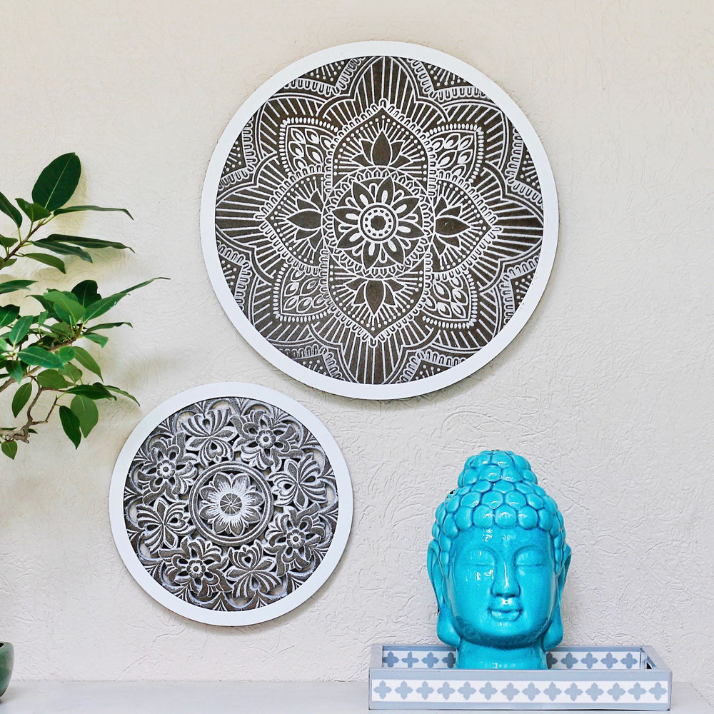 round carved wall decoration panel