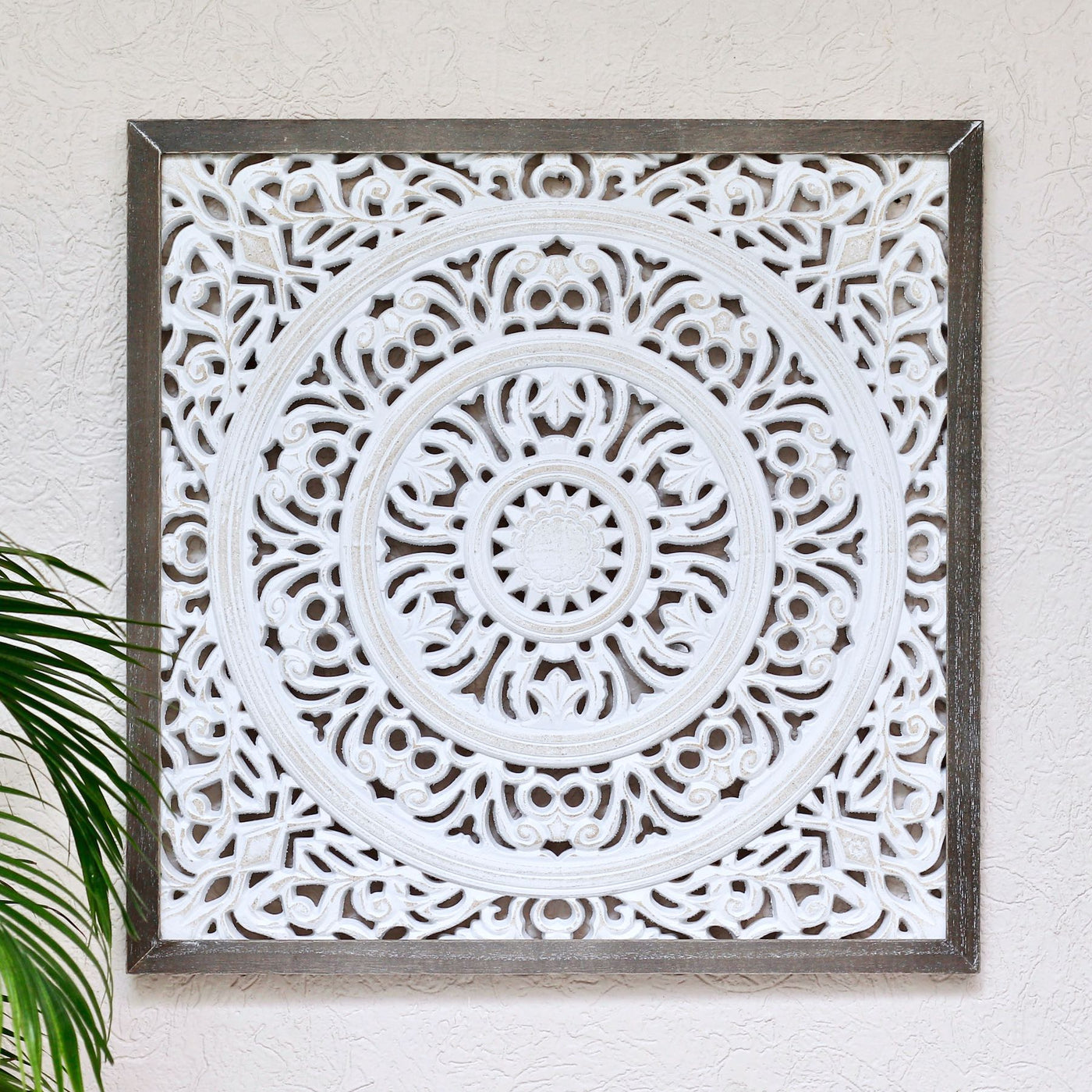 square carved wall decoration panel