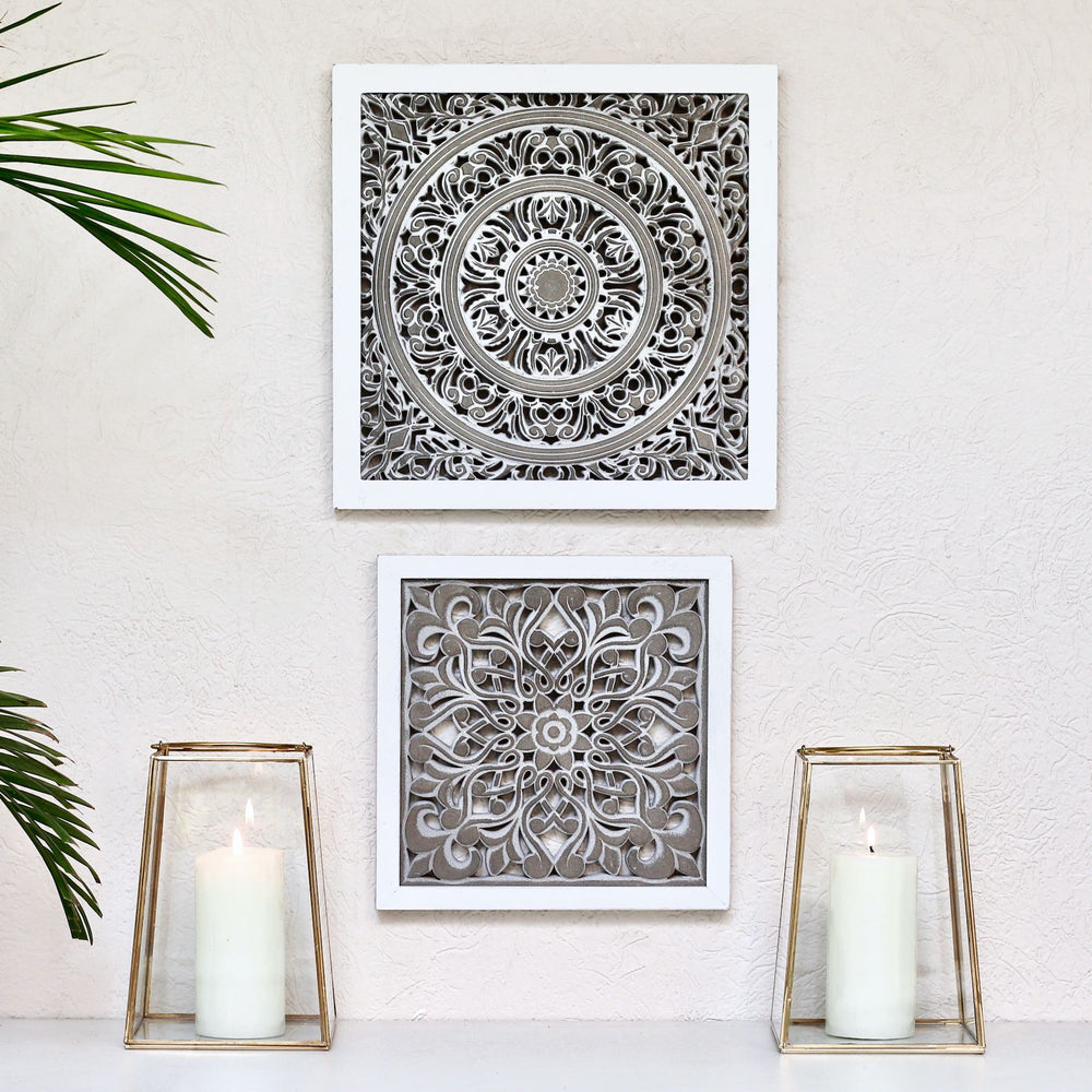 square carved wall decoration panel