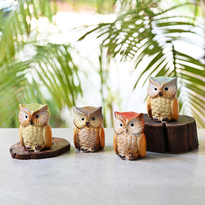 Ceramic Owl - Set of 4