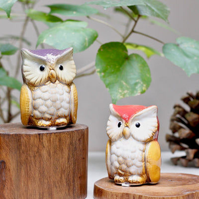 Ceramic Owl - Set of 4