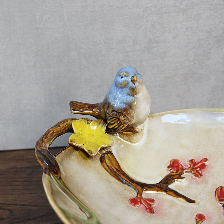 ceramic tray with floral design