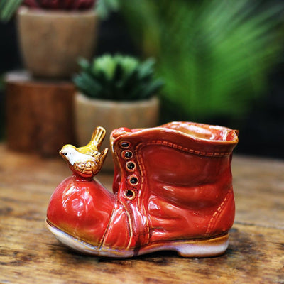 ceramic shoe showpiece