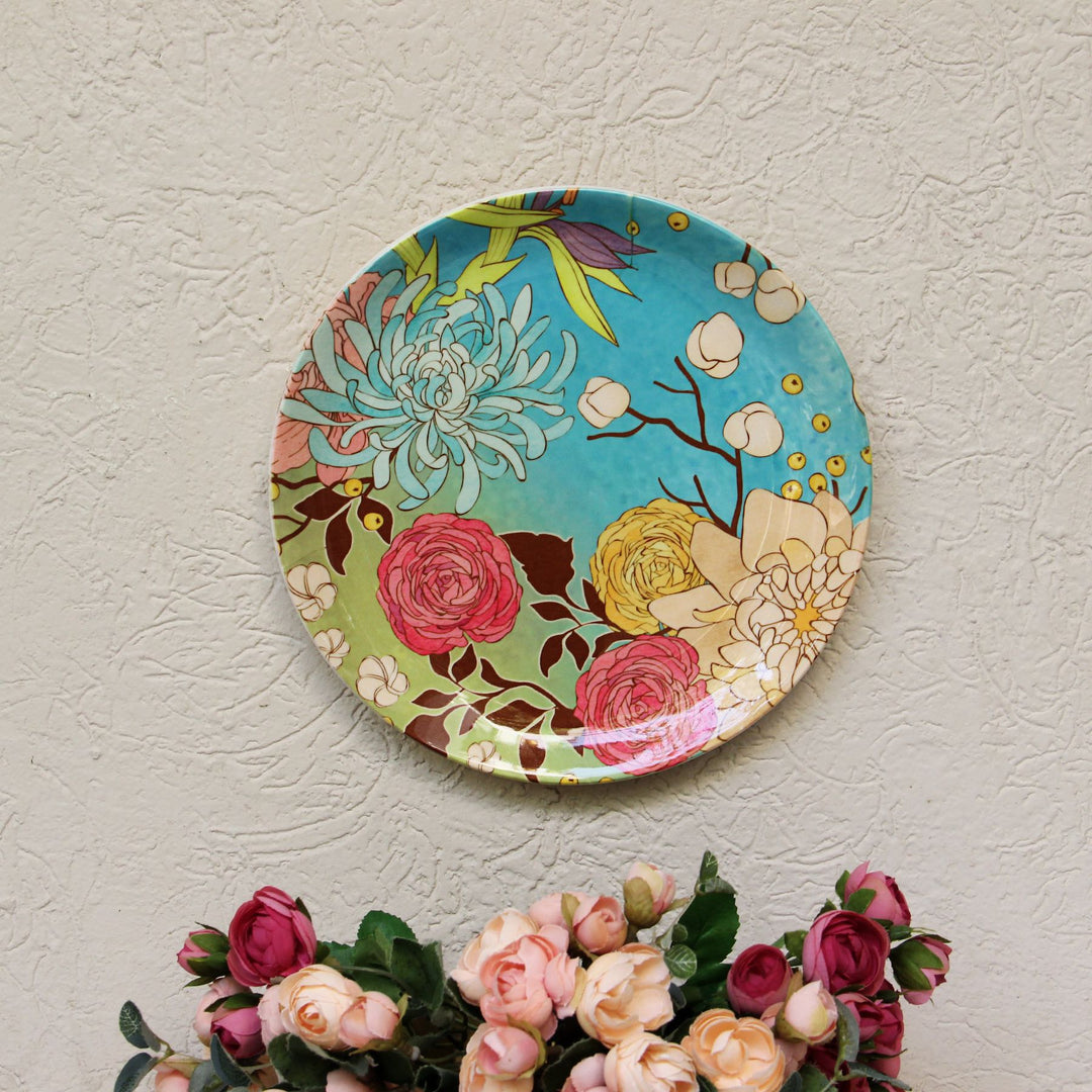 floral ceramic Wall Plate