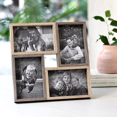 collage wooden photo frame