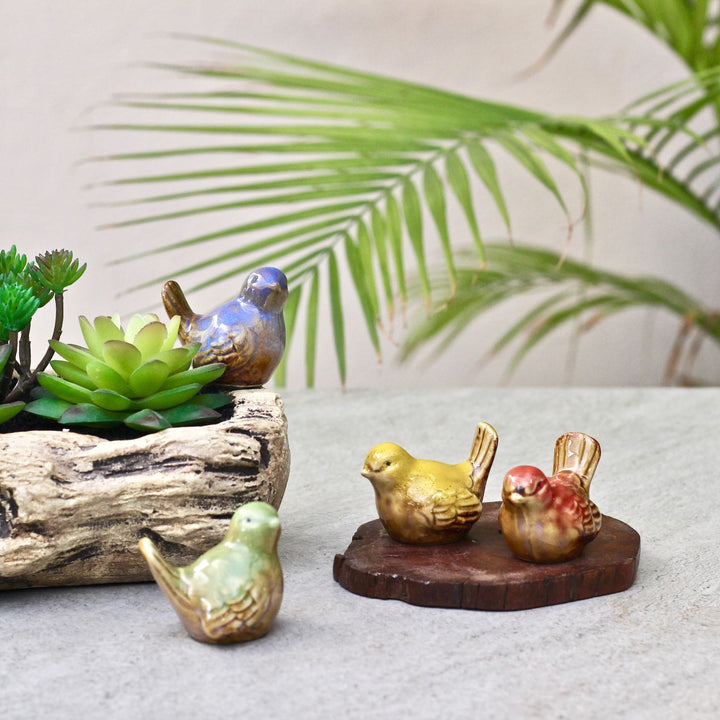ceramic birds showpiece
