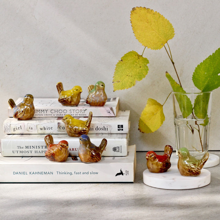 ceramic birds showpiece