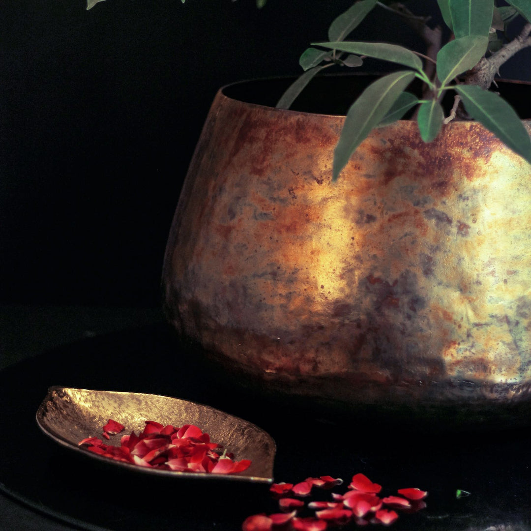 large copper planter
