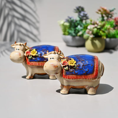 Cow Ceramic Showpiece