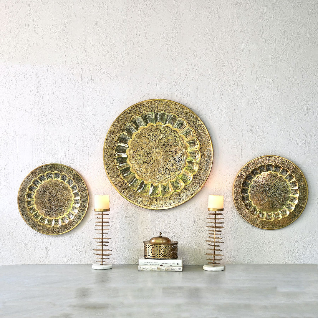 decorative brass wall plate