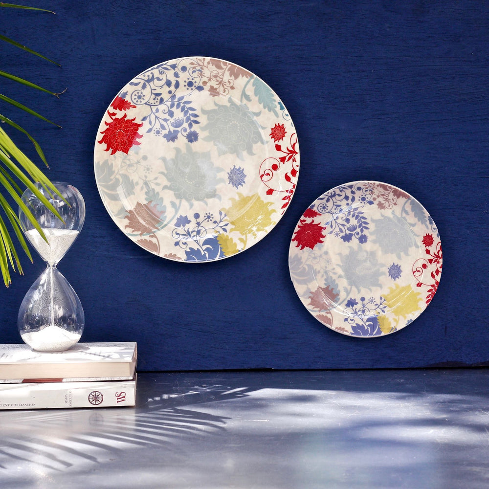 floral decorative wall plates