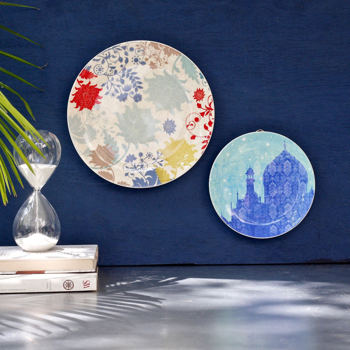 floral decorative wall plates