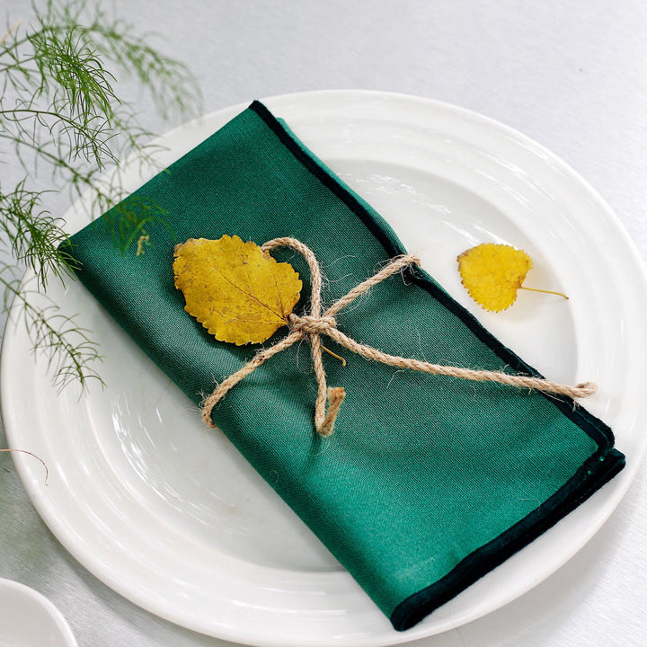 green table napkins
