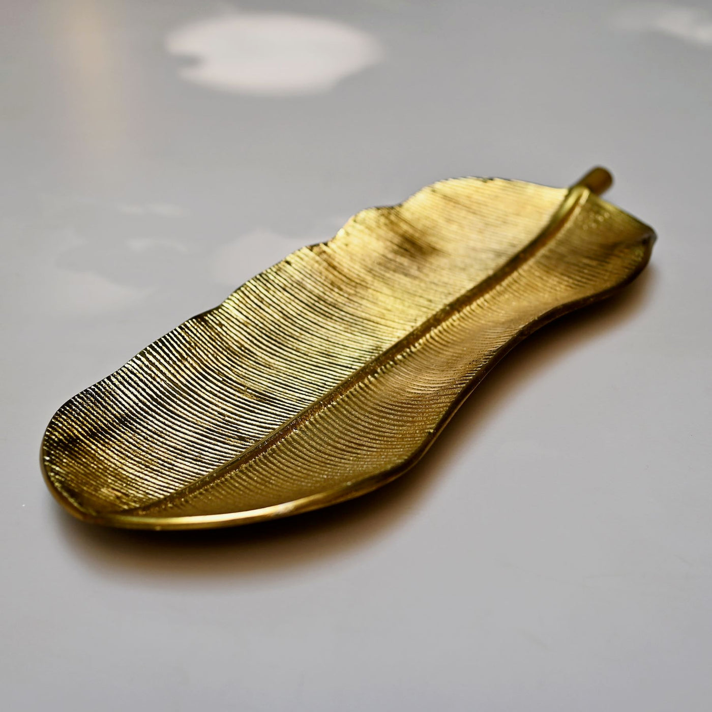 gold metal leaf serving tray