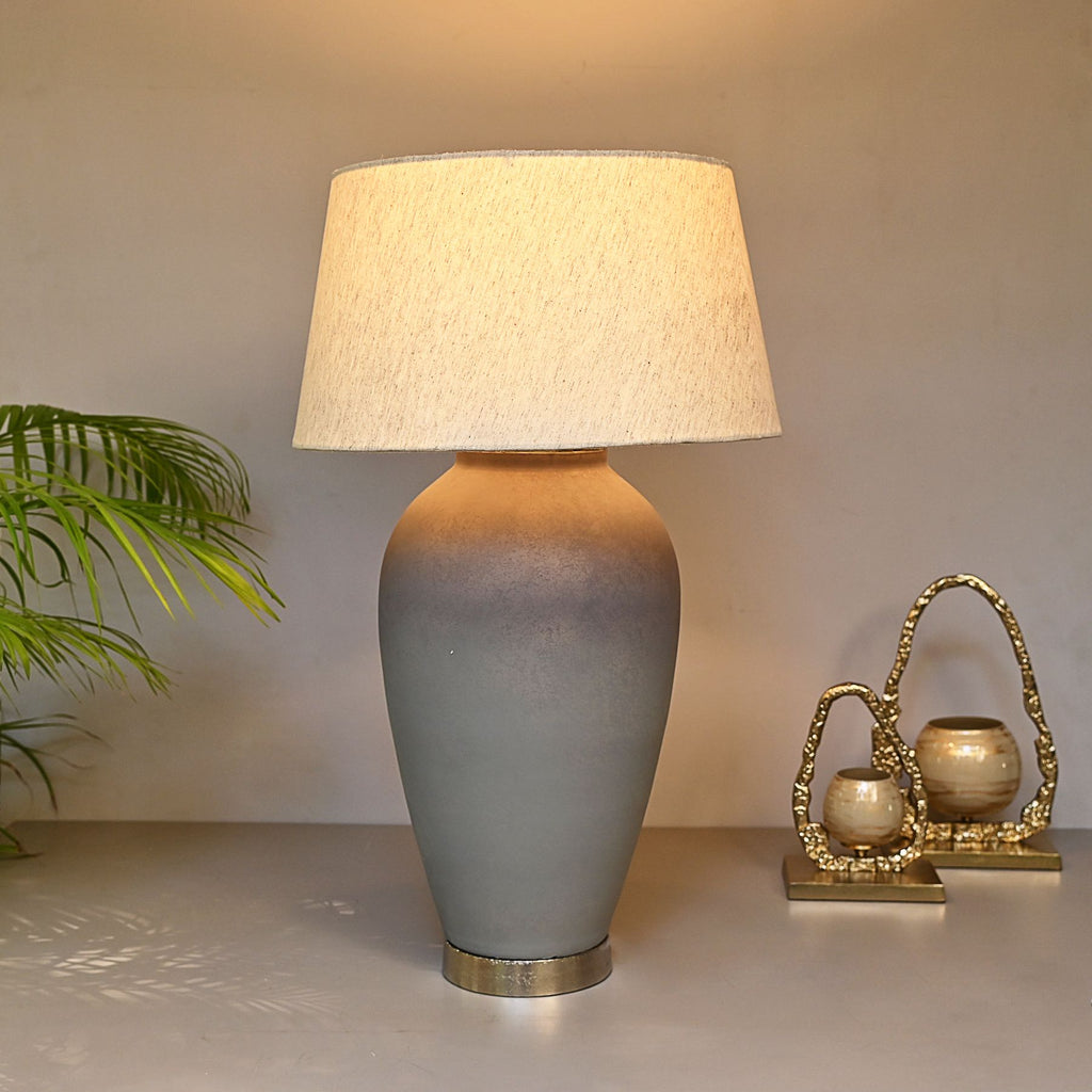 Large concrete table store lamp