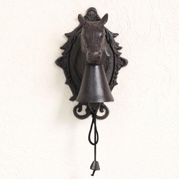 horse metal door bell for home