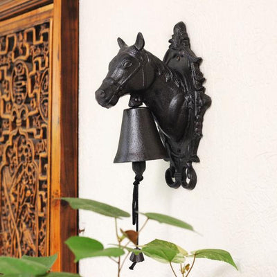 horse metal door bell for home