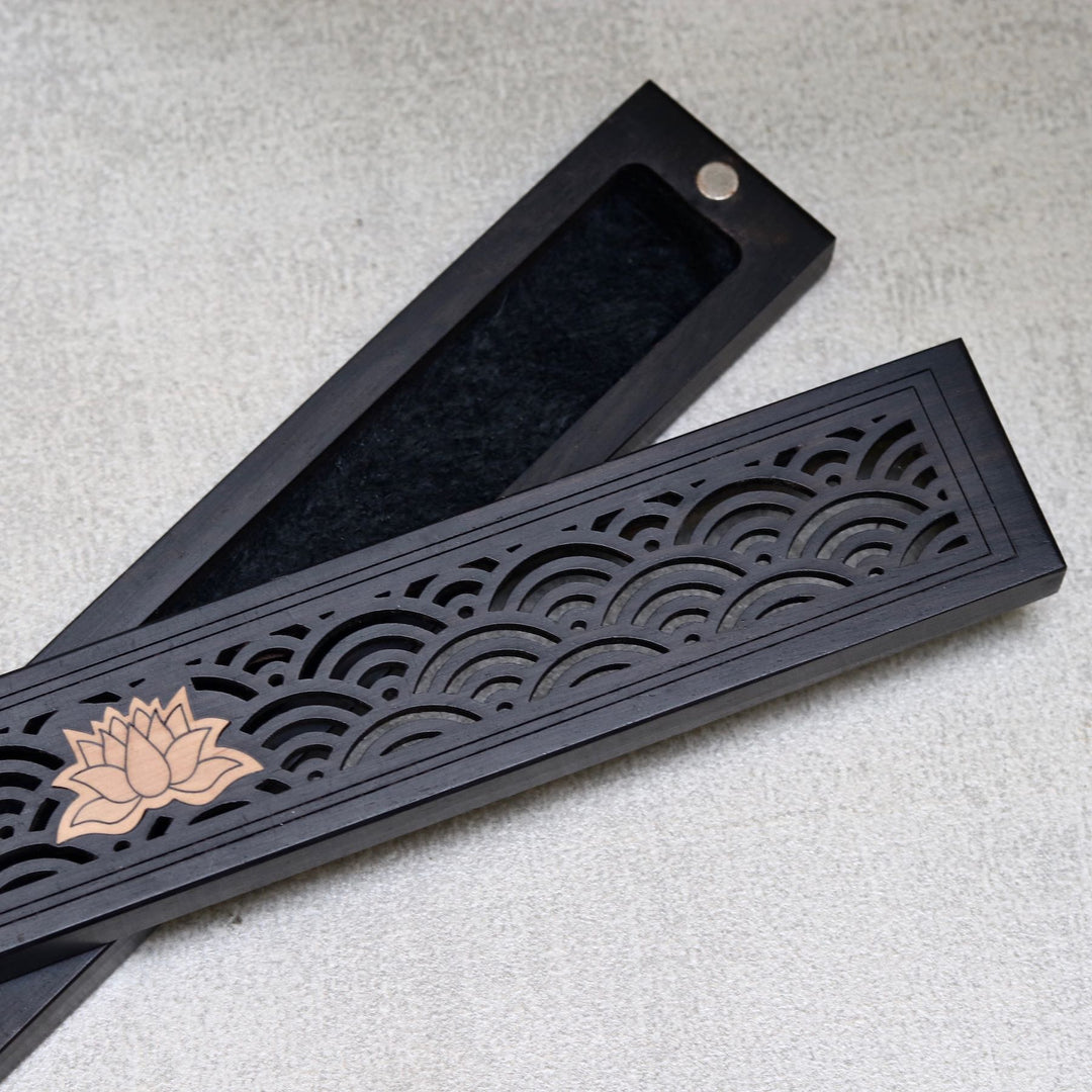 wooden incense stick box