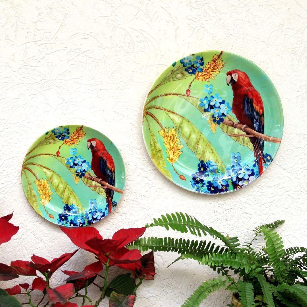 floral decorative wall plates