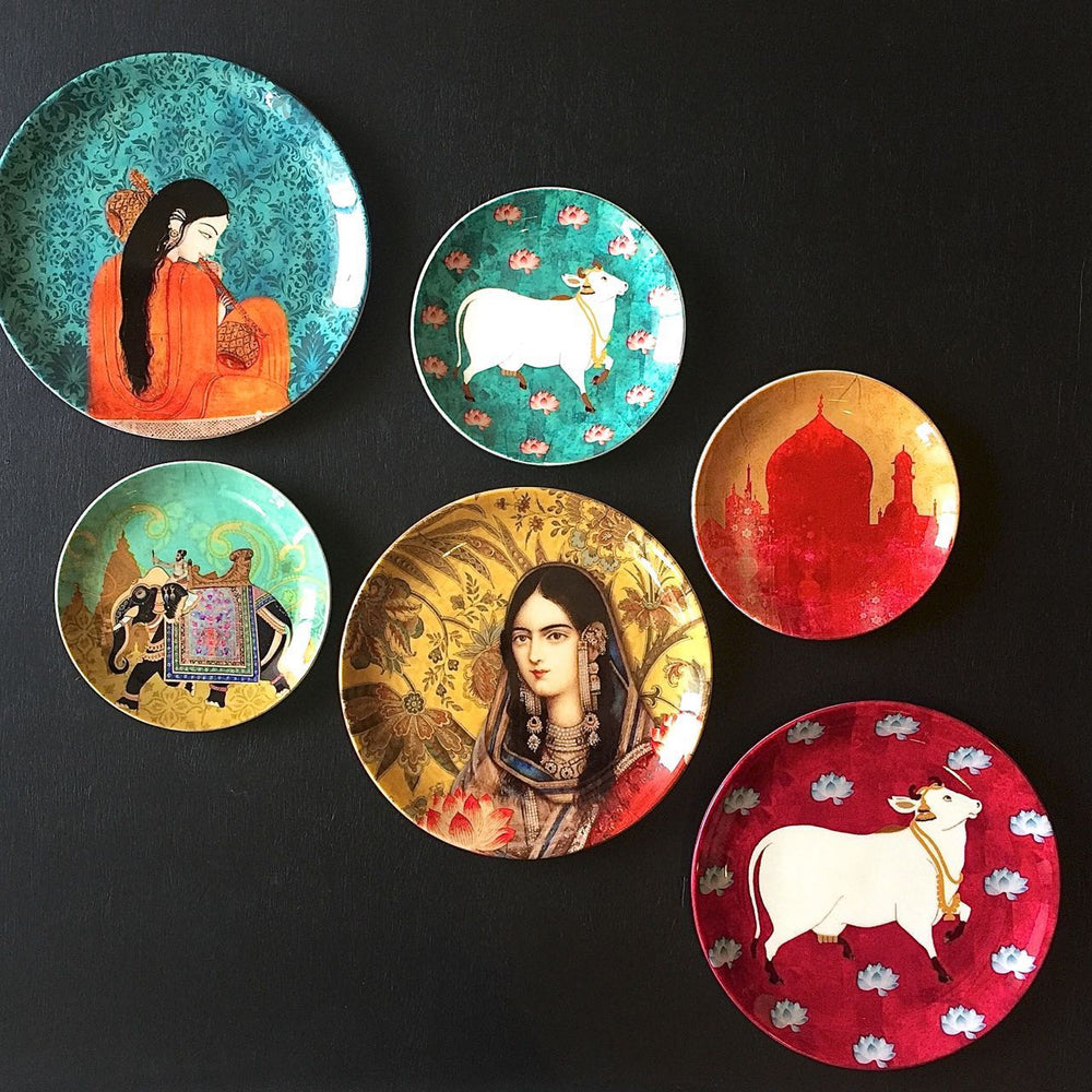 ceramic wall decorative plates hanging