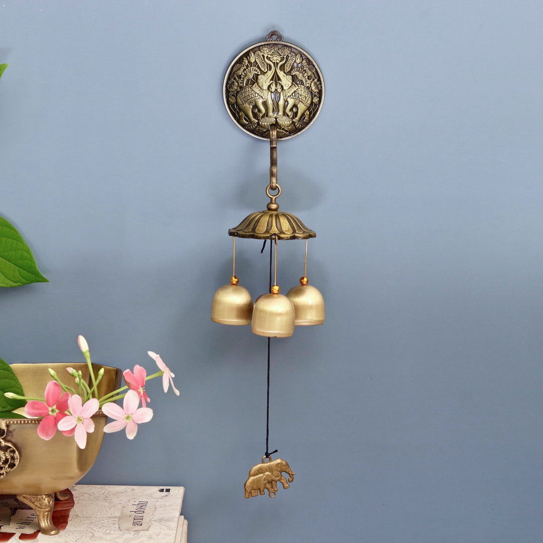 elephant metal windchime