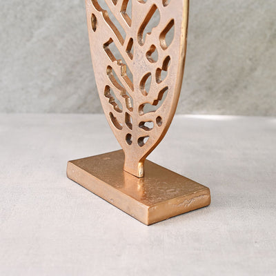 meta leaf showpiece with stand