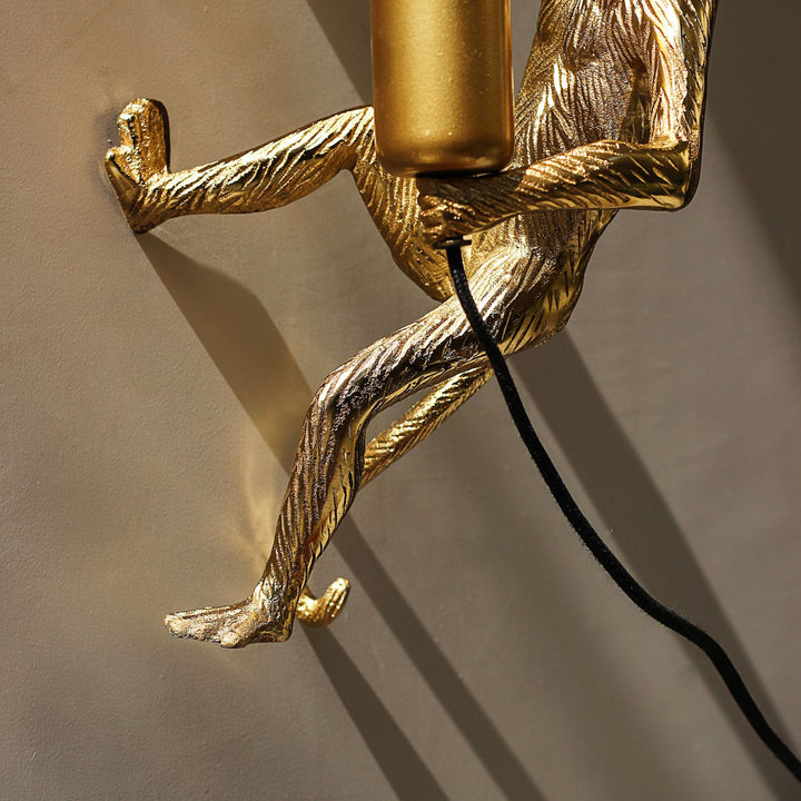 golden monkey wall lamp