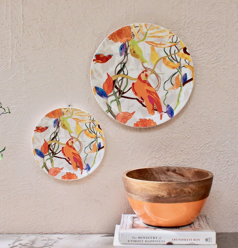 Parrot Decorative Ceramic Wall Plate