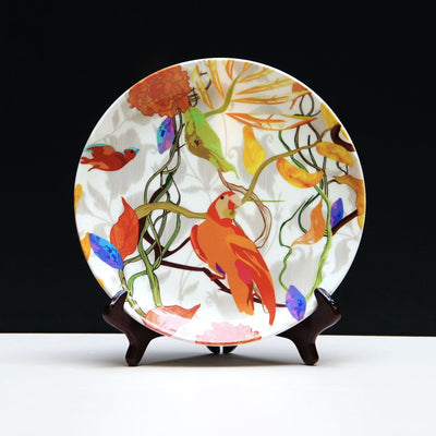 Parrot Decorative Ceramic Wall Plate