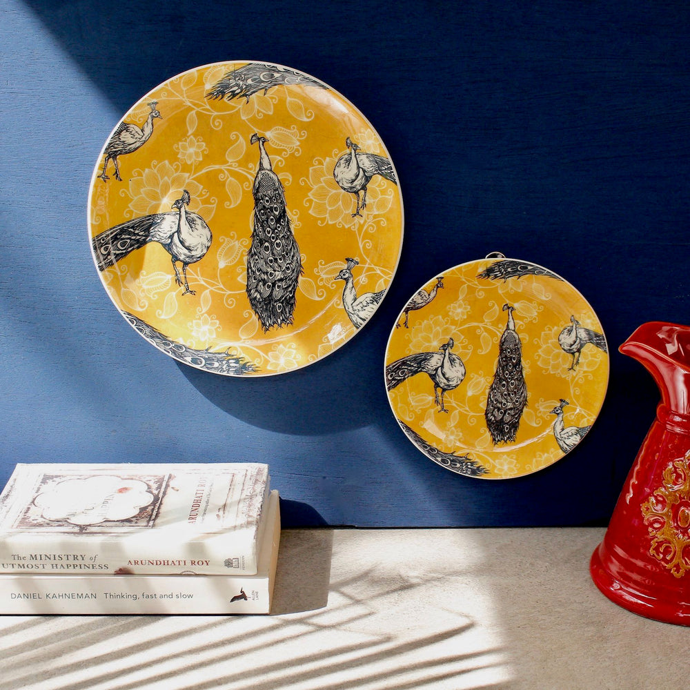 Bird Yellow Decorative Wall Plate
