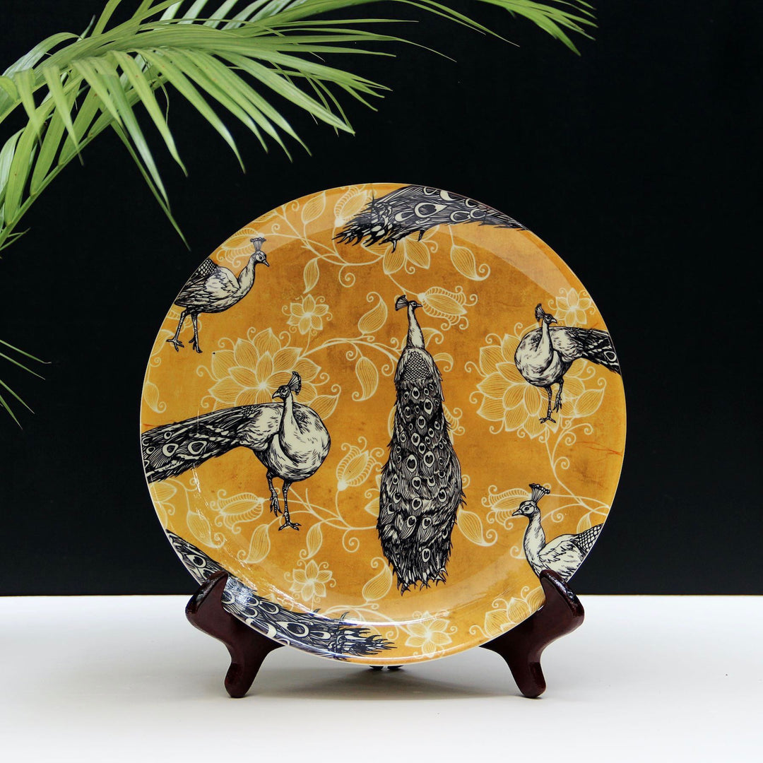 Bird Yellow Decorative Wall Plate